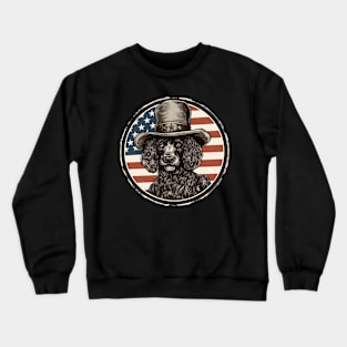 Poodle 4th of July Crewneck Sweatshirt